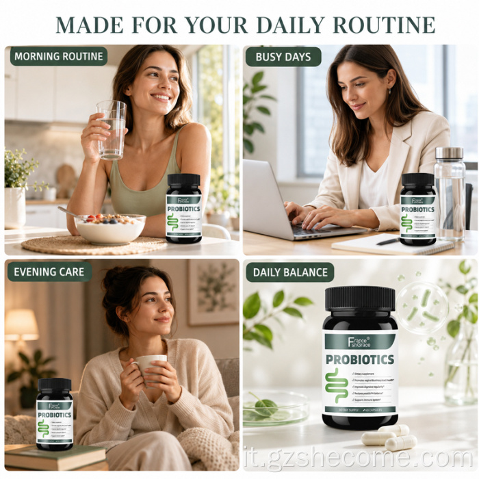 Shecome Capsule probiotiche Salute dell'apparato digerente urinario vaginale